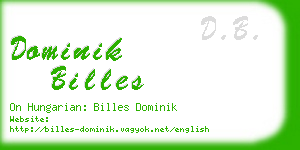 dominik billes business card